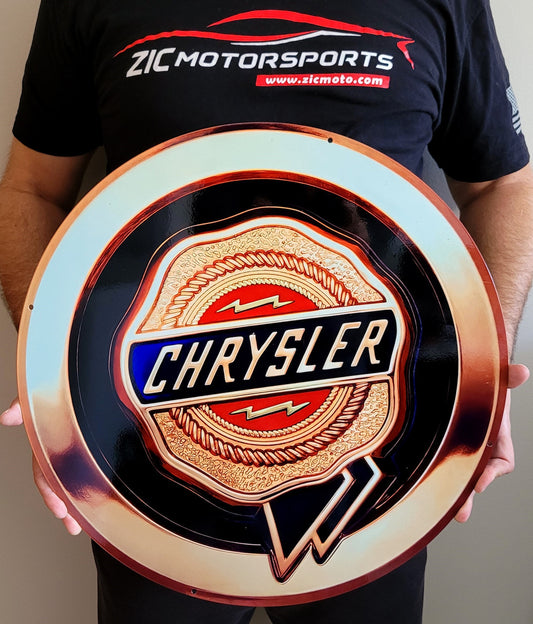 1925-1955 Chrysler Ribbon Logo Steel Sign