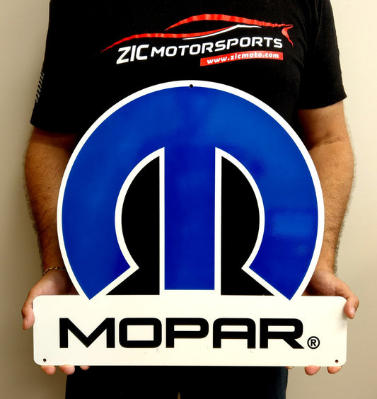 Mopar Blue Omega - Heavy Duty Steel Sign