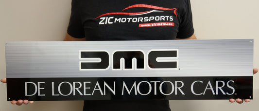 DMC Delorean reproduction dealership Steel Sign