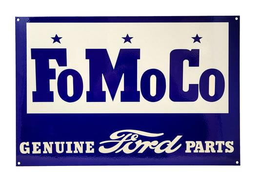 Vintage FoMoCo Steel Sign Blue