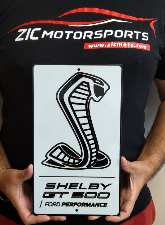 Black GT500 Shelby Ford Performance Steel Sign