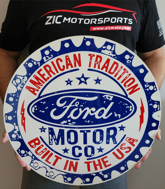 Ford American Tradition Vintage looking Steel Sign