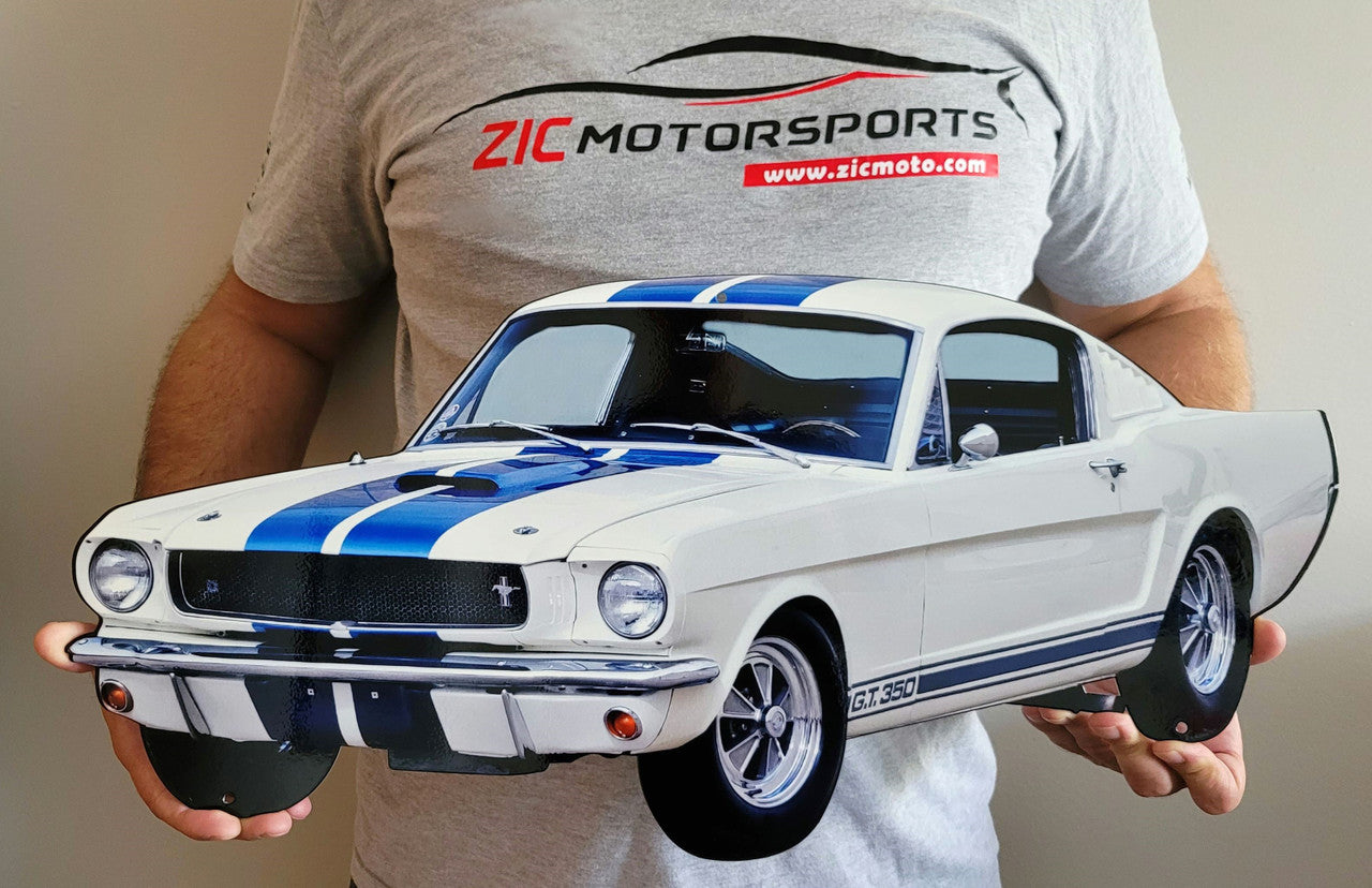 1965 Shelby GT350 Car Cut Out Steel Sign