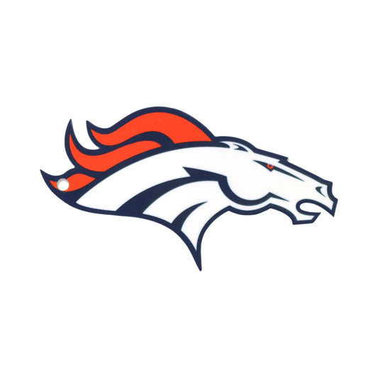 STEEL DENVER BRONCOS LOGO