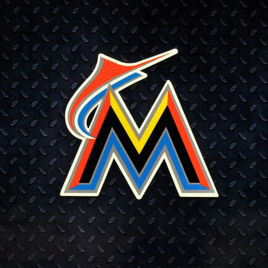 STEEL MIAMI MARLINS LOGO