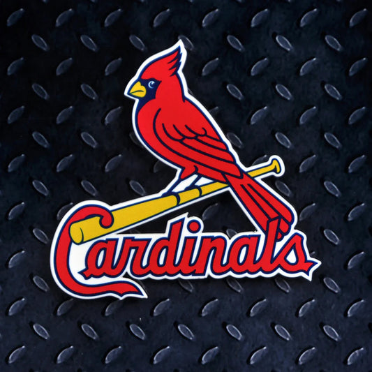 STEEL ST LOUIS BIRD ON BAT LOGO