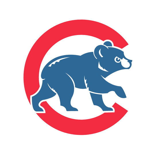 STEEL CHICAGO CUBS WALKING BEAR LOGO