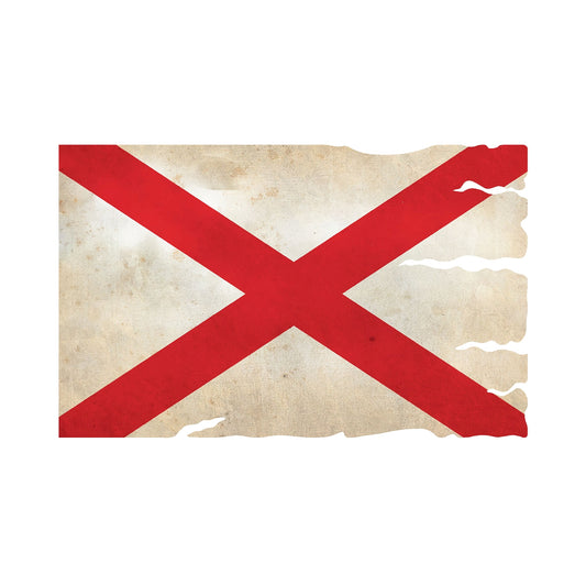 STEEL ALABAMA FLAG