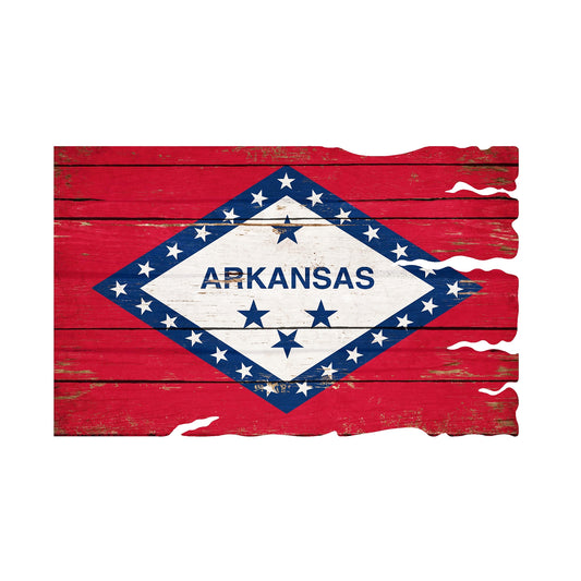 STEEL ARKANSAS FLAG