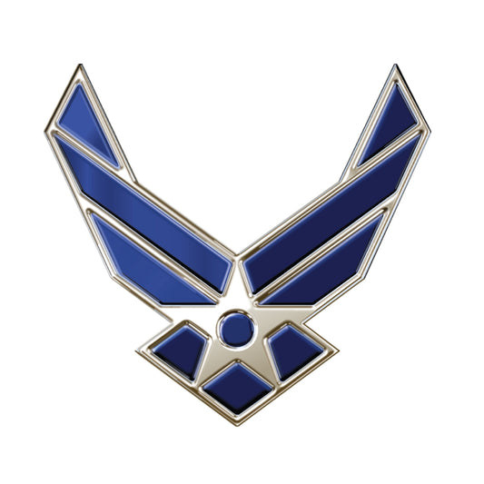 STEEL AIRFORCE RIBBON MAGNET