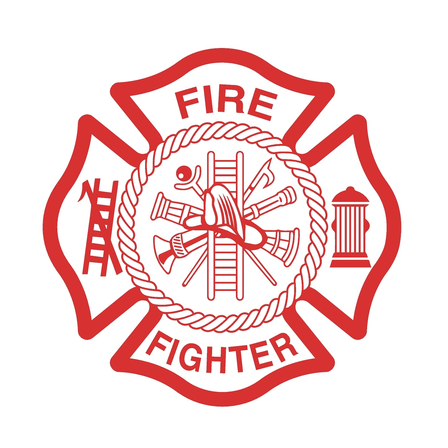 STEEL FIRE FIGHTER BADGE MAGNET