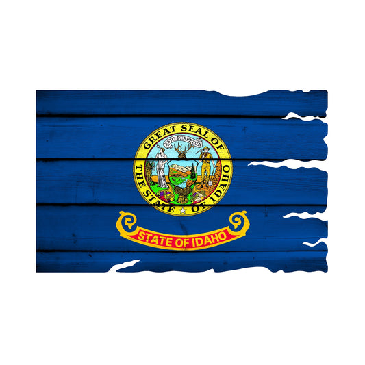 STEEL IDAHO FLAG