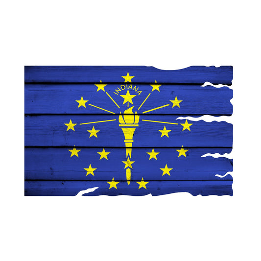 STEEL INDIANA FLAG