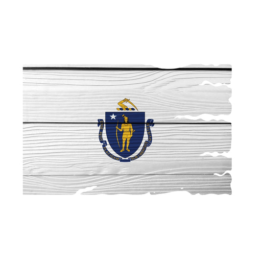 STEEL MASSACHUSETTS FLAG