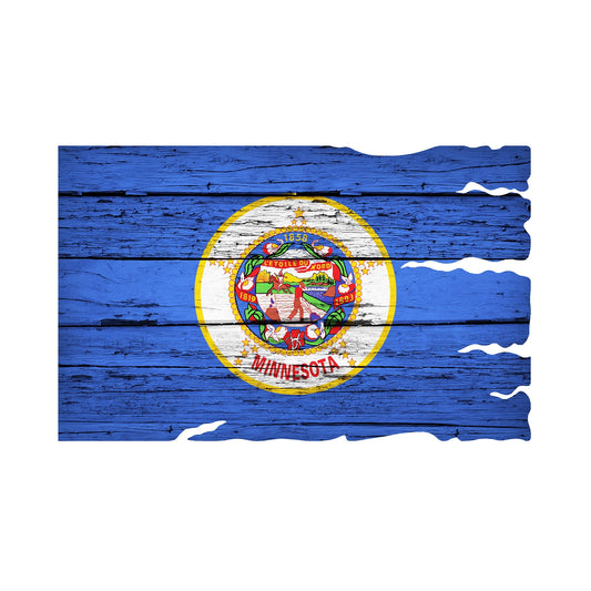 STEEL MINNESOTA FLAG