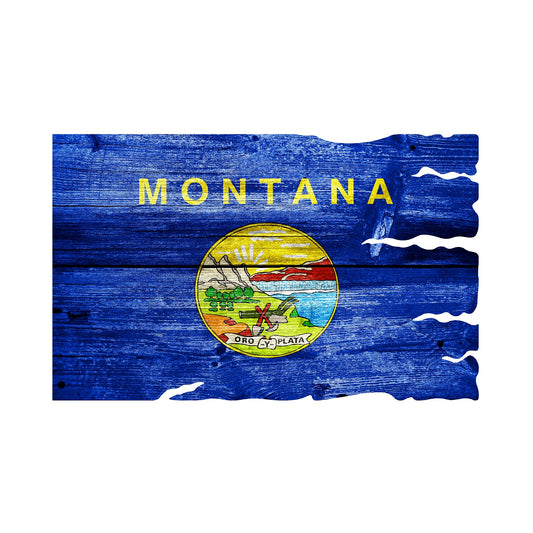 STEEL MONTANA FLAG