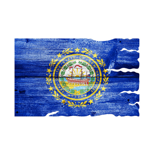 STEEL NEW HAMPSHIRE FLAG