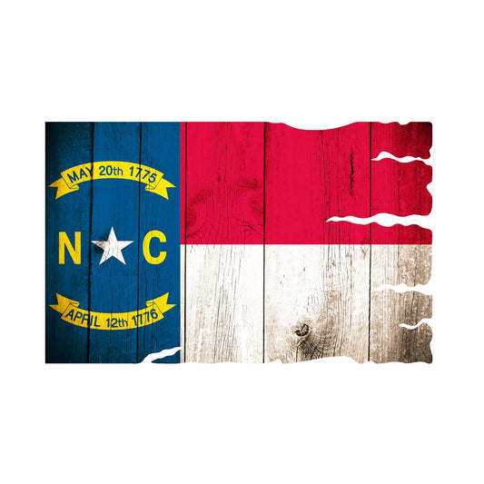 STEEL NORTH CAROLINA FLAG