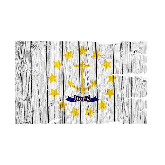 STEEL RHODE ISLAND FLAG