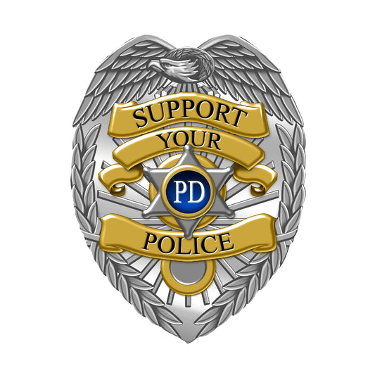 STEEL SUPPORT POLICEMEN MAGNET