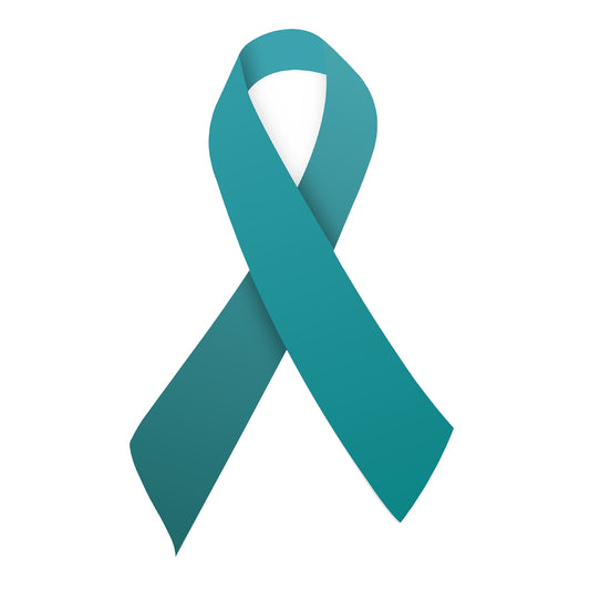 STEEL OVARIAN CANCER RIBBON