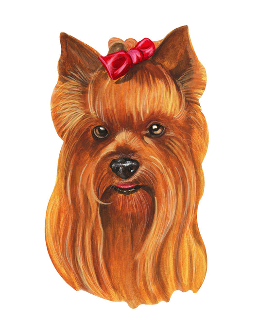 STEEL YORKIE MAGNET